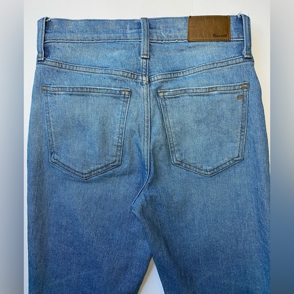Madewell The Perfect Vintage High Rise Distressed Raw Cropped Jeans Blue SZ 23P - Picture 7 of 14